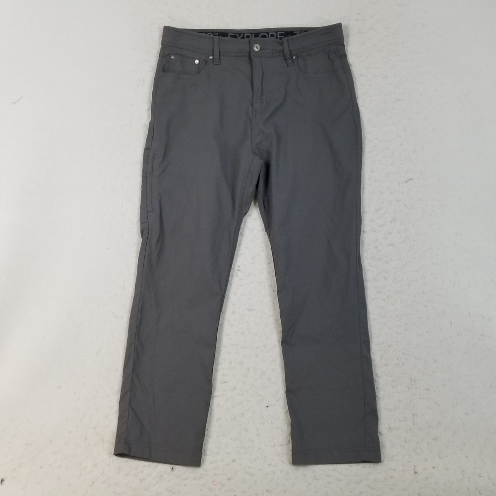 Gerry Pants Mens 34x29 Gray Performance Outdoor‎ Hiking Nylon Spandex 5-Pocket